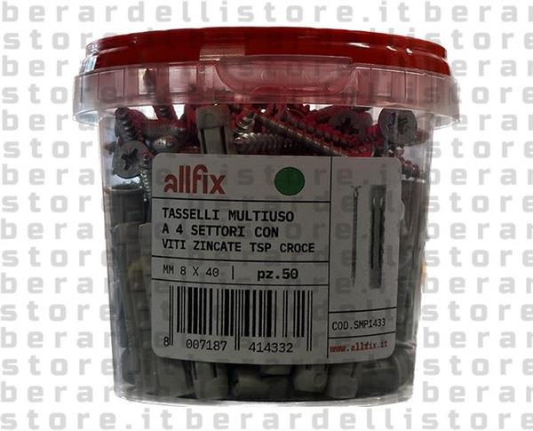 TASSELLI ALLFIX 8X40 C/VITE 5X45 PZ 50