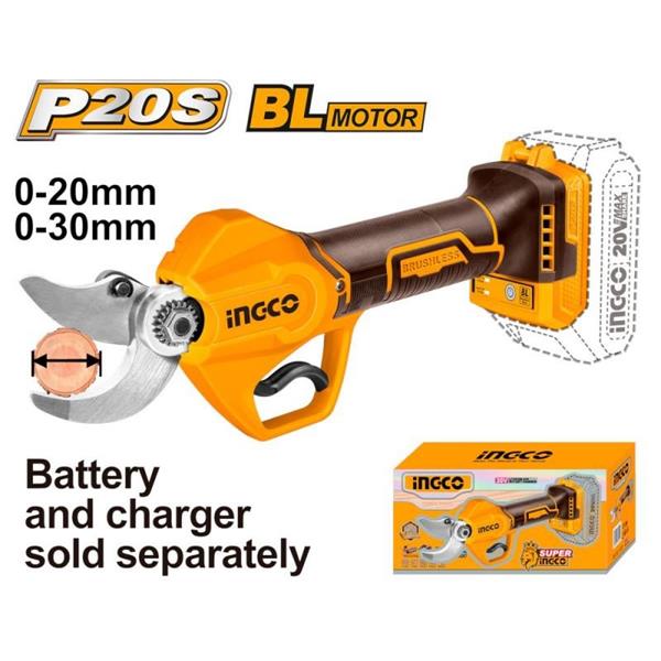 FORBICE DA POTA 20V 0-30MM S/BATT INGCO