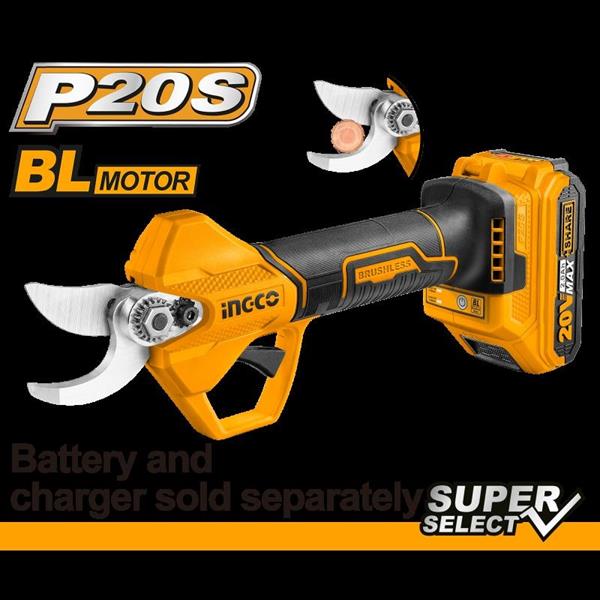 FORBICE DA POTA 20V 0-25MM S/BATT INGCO