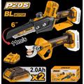 KIT FORBICE + ELETTROSEGA C/2BATT. 2.0AH INGCO