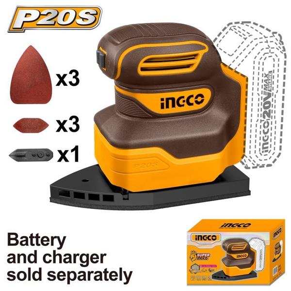 LEVIGATRICE MOUSE 20V S/BATTERIA INGCO