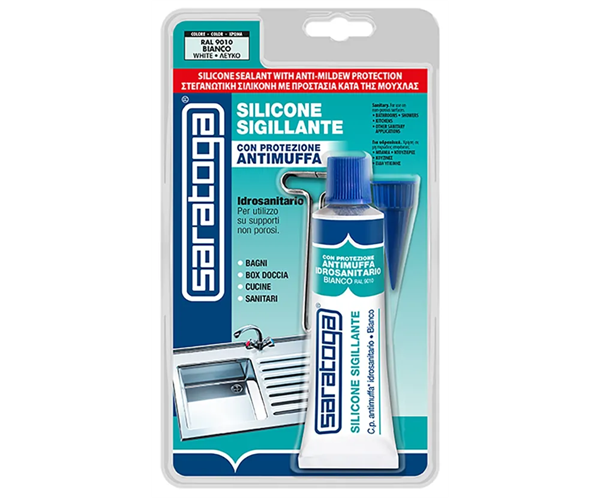 SILICONE BIANCO ANTIMUFFA SARATOGA 60ML
