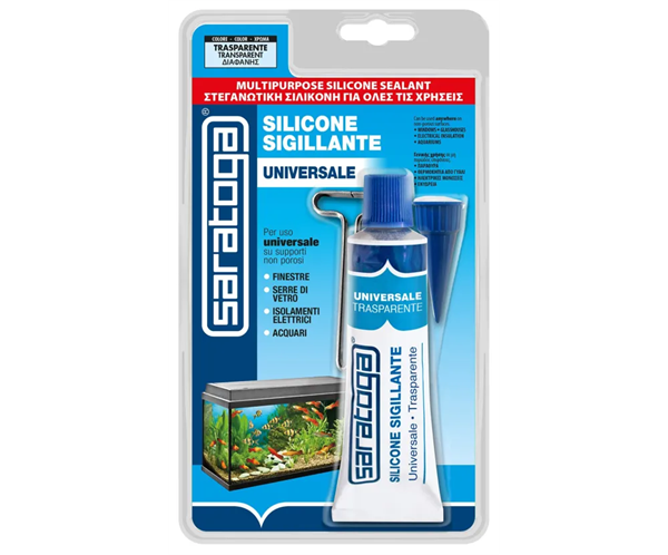 SILICONE ACETICO TRASPARENTE SARATOGA 60ML