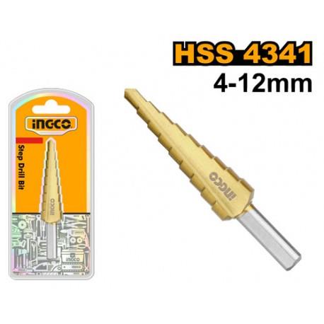 FRESA CONICA A GRADINO 4-12MM INGCO