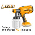 AEROGRAFO 20V S/BATTERIA INGCO