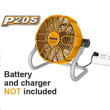 VENTILATORE 20V S/BATT. INGCO