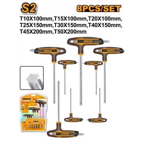SET 8 CHIAVI TORX A T INGCO